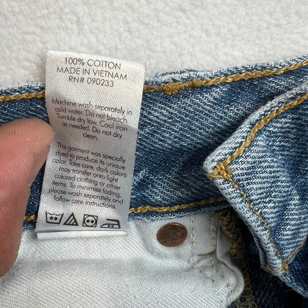Pacsun Slim Taper Mens Jeans 28x30 RUN‎ SMALL Colorblock Denim 90s Patchwork - Picture 5 of 12